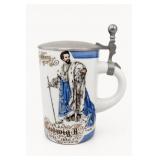 Lidded German Mug, Ludwig II of Bavaria
