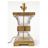 1980 Chapman Brass and Glass Table Lamp