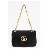 Black Gucci Shoulder Bag With Chain Strap
