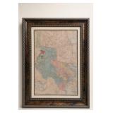 Framed 1845 Republic of Texas Commemorative Print