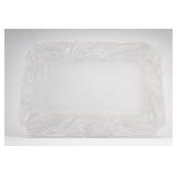 Italian White Ceramic Embossed Serving Platter
