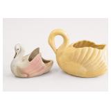 Ceramic Swan Planters