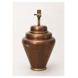 1986 Chapman Hammered Copper Table Lamp