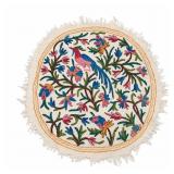 Round 36in Kashmiri Handmade Wool Rug
