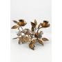 Metal Floral Double Candle Holder