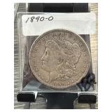 1890-O Morgan Silver Dollar