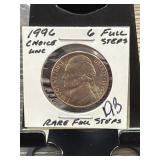 1996 Jefferson Nickel 6 Full Steps BU