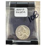 1944-D Jefferson Silver War Nickel