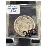 1912-S Barber Half Dollar Coin