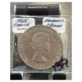 1965 Churchill Crown Coin, UNC Condition