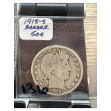 1915-S Barber Half Dollar Coin