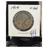 1919 Buffalo Nickel VG Condition