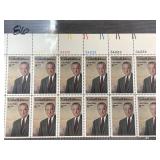 1973 Lyndon B. Johnson Stamp Block (Scott 150