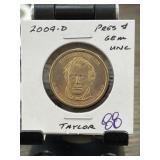 2009-D Zachary Taylor Presidential $1 Coin