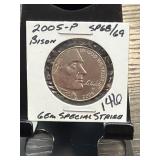 2005-P Jefferson Nickel Bison SP68/69