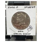 2006-D Kennedy Half Dollar SP68/69