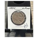 1934 Buffalo Nickel, Very Fine Condition