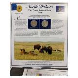 North Dakota State Quarter Set Display