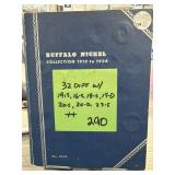 Buffalo Nickel Collection 1913"1938, 32 Coins