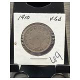 1910 Liberty Head V Nickel