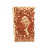 1862 US $2 Revenue Stamp Conveyance