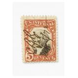 US 1871 5Â¢ Washington Revenue Stamp