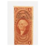 1862 US $1 Revenue Foreign Exchange Stamp