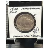 1930 Buffalo Nickel Mint Error