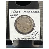 1920-S Buffalo Nickel Mint Error