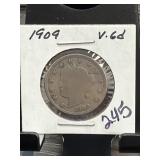 1909 Liberty Head V Nickel