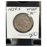 1929-S Buffalo Nickel VF/EF