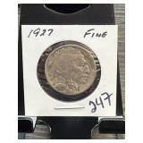 1927 Buffalo Nickel Fine Condition