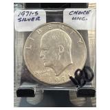 1971-S Eisenhower Silver Dollar Choice UNC