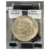 1974-S Eisenhower Silver Dollar Gem Uncir.