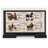 1990 US Christmas Toy 6Â¢ Stamp Block