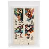 1984 USA Winter Olympics Stamp Block Set