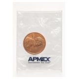 1 oz .999 Fine Copper Lincoln Penny Round