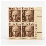 1971 Ernie Pyle 16Â¢ ZIP Block Stamps NH
