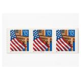 USA 32Â¢ 1996 Plate Strip of 3, Scott 2915A
