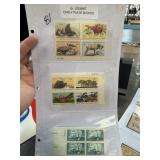 US Mint Early Plate Block Stamps Collection