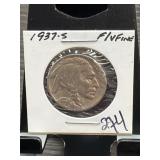 1937-S Buffalo Nickel, Fine Condition