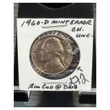 1960-D Jefferson Nickel Mint Error