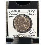 1958-D Jefferson Nickel 5/4 Steps