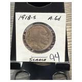 1918-S Buffalo Nickel US Coin