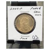 2009-P James K. Polk $1 Presidential Coin