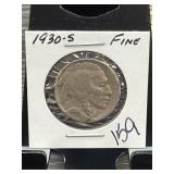 1930-S Buffalo Nickel