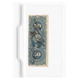 US 1862 50 Cent First Issue Revenue Stamp