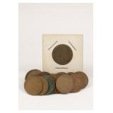 17 Indian Head Cents, 1 in Holder