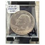 1971-D Eisenhower Dollar Choice Unc