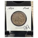 1924 Buffalo Nickel, Fine Grade